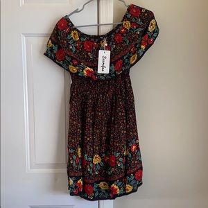 Brand new off the shoulder cotton dress